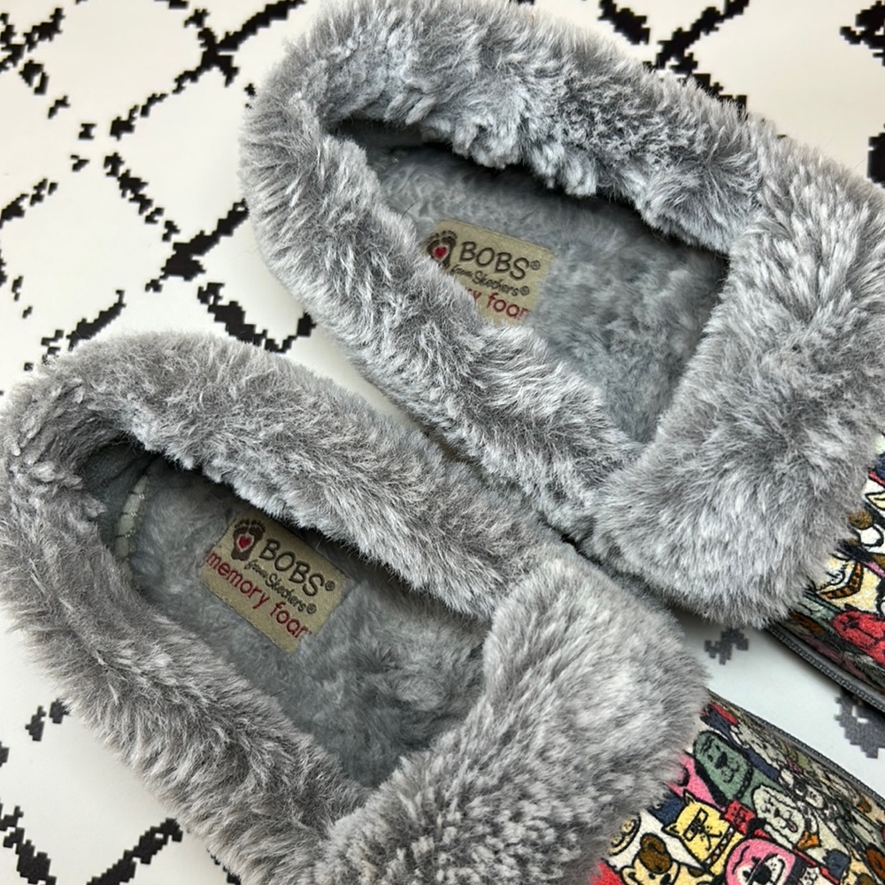 SKECHERS BOBS Too Cozy - Snuggle Rovers Women’s Slippers - US Size 8 - GUC - Picture 6 of 11